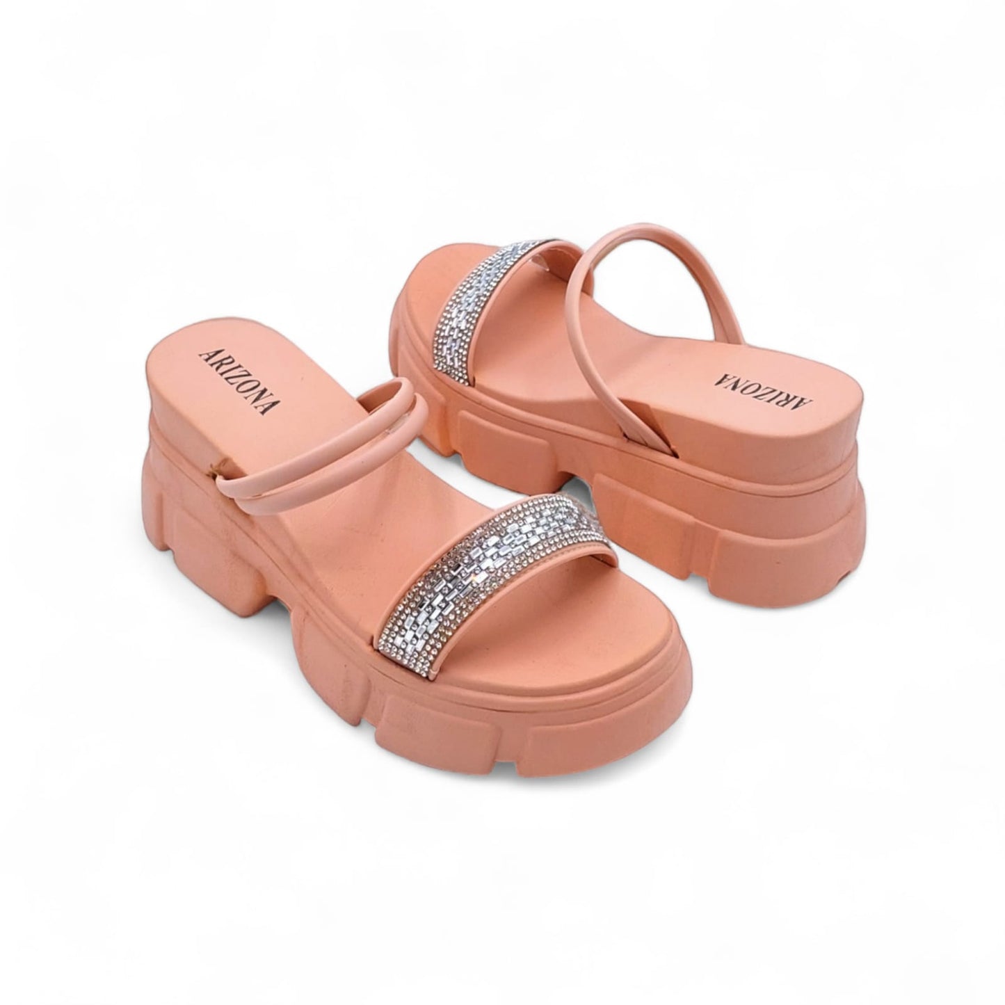 Glimmering Charm Strappy Sandals