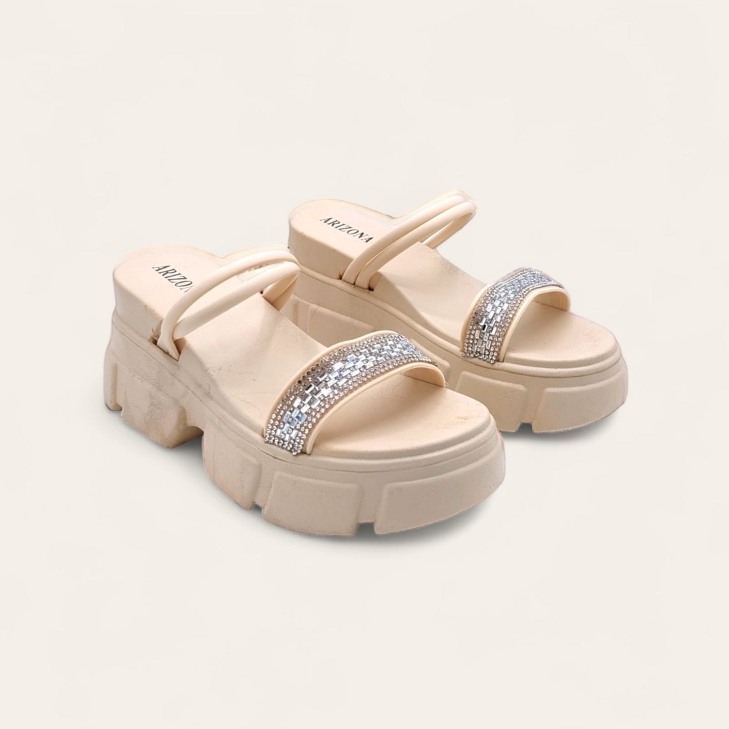 Glimmering Charm Strappy Sandals