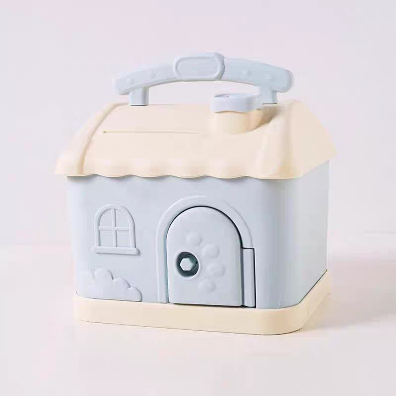 HOUSE MONEY BOX WITH KEY