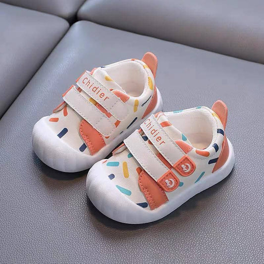 ANTI COLLISION COLOR BLOCK SNEAKERS FOR BABIES