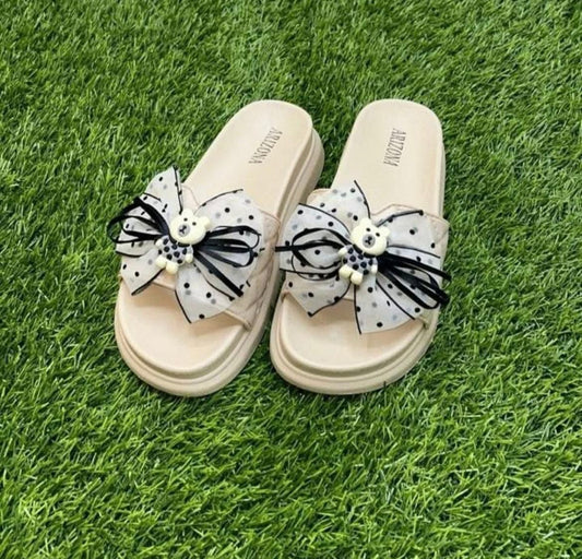 GIRLS FLIP FLOP SLIPPERS BEIGE