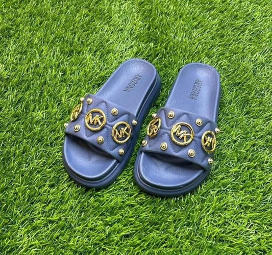 GIRLS FLIP FLOP SLIPPERS BLUE (STYLE 1)